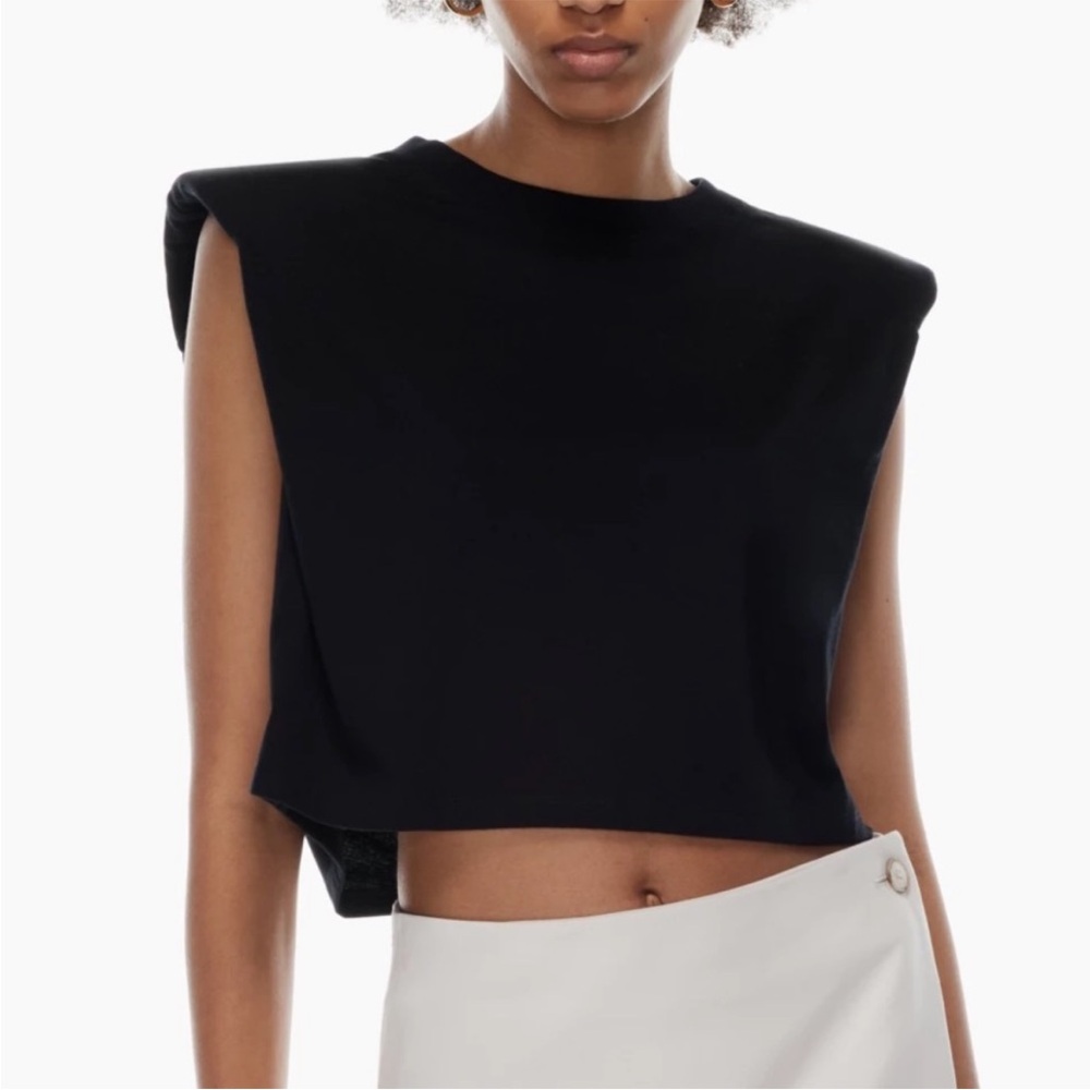 Babaton Black Cropped Top